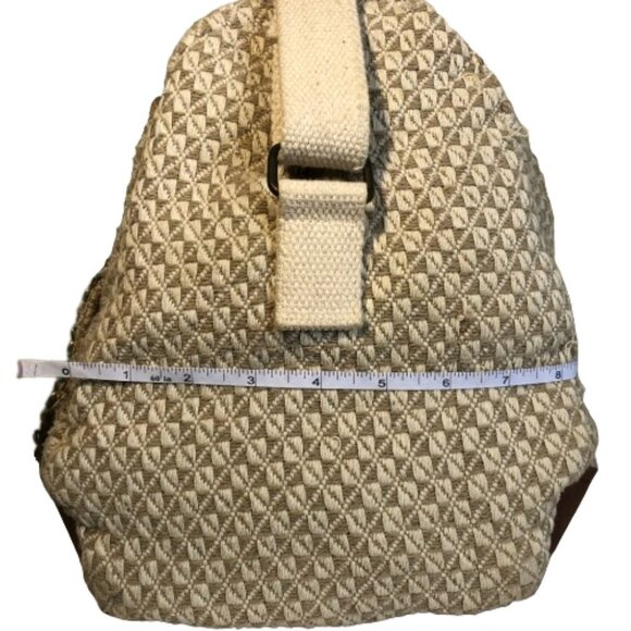 Large Aphorism sequin beaded knit boho embellished travel bag suffel weekender - Picture 10 of 16